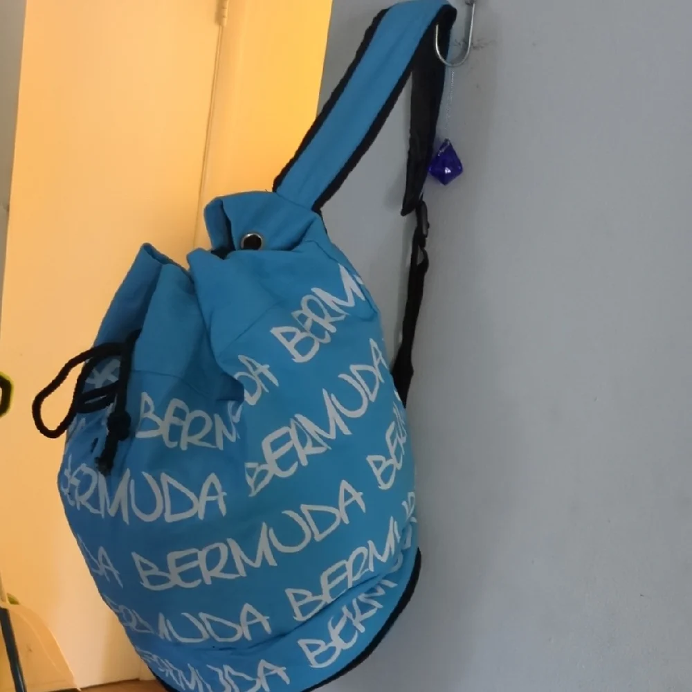 Blue Bermuda Drawstring Backpack - Picture 2 of 4